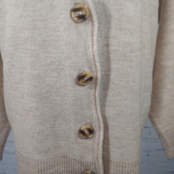 Zenana Melange Button Down Oversized Sweater - Picture 7 of 7